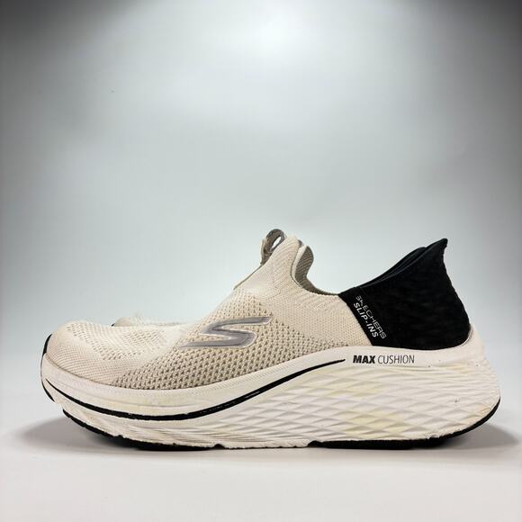 Skechers Max Cushioning Elite 2.0 White Black Running Shoes 129611 Womens Sz 8.5 - Picture 4 of 12